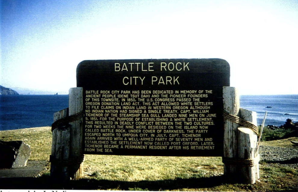 Battle Rock Sign — photo by Linda L. Nading