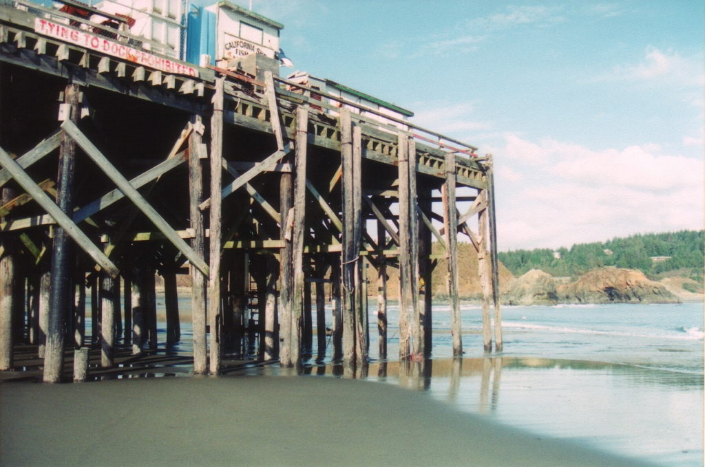 Port Orford Dock and Jetty c1990﻿