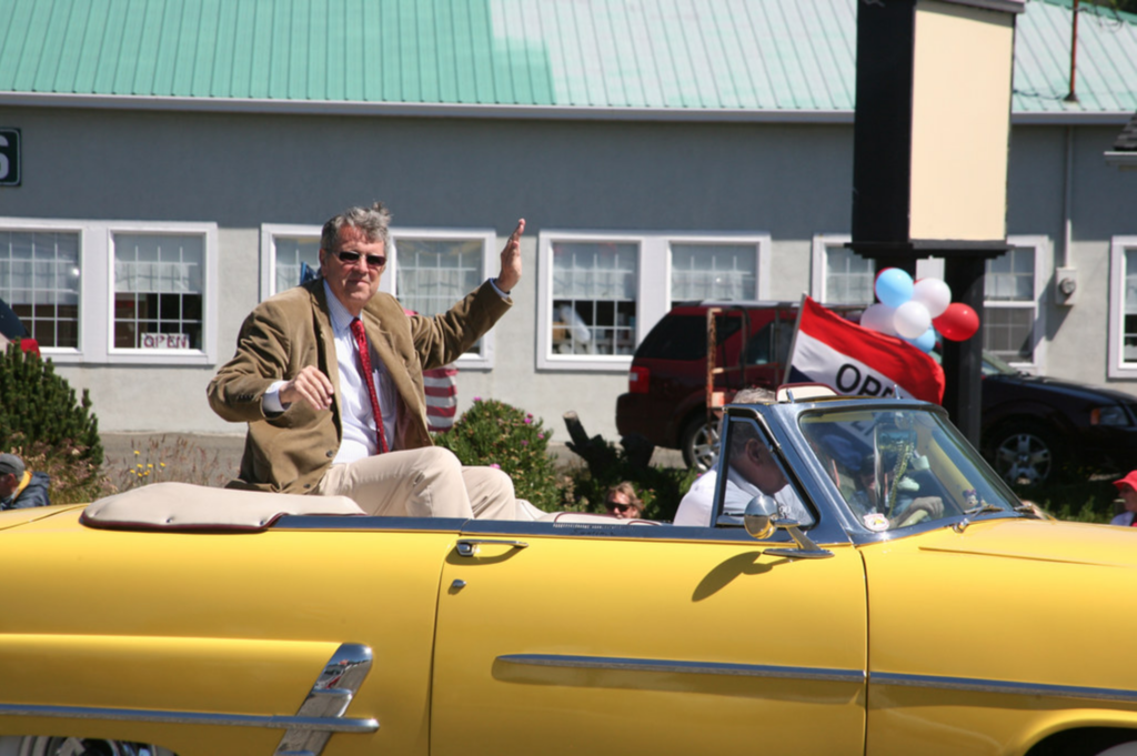 Mayor Jim in the 4th of July Parade in 2011