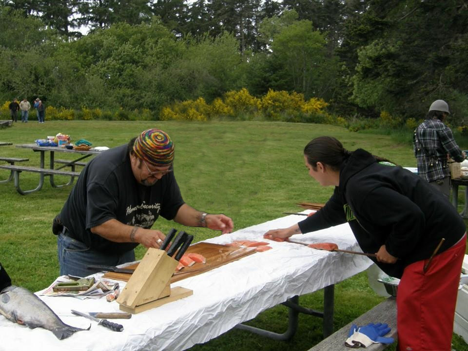Bill Van Pelt and Kyle Towner Preparing  Fish 2011