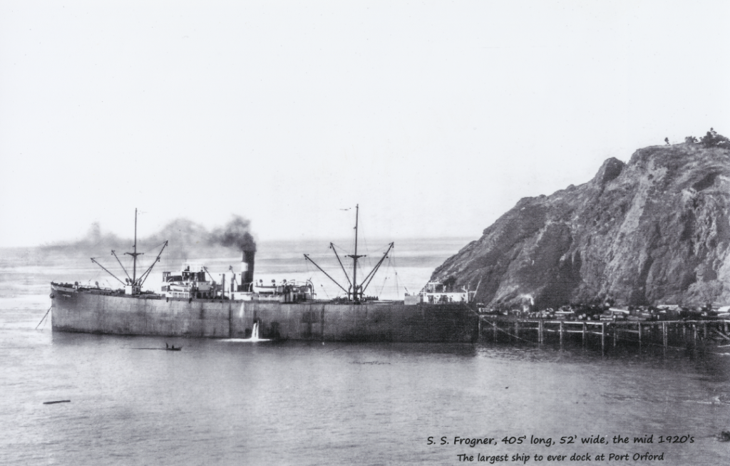 S.S. Frogner - The longest ship to ever dock in Port Orford