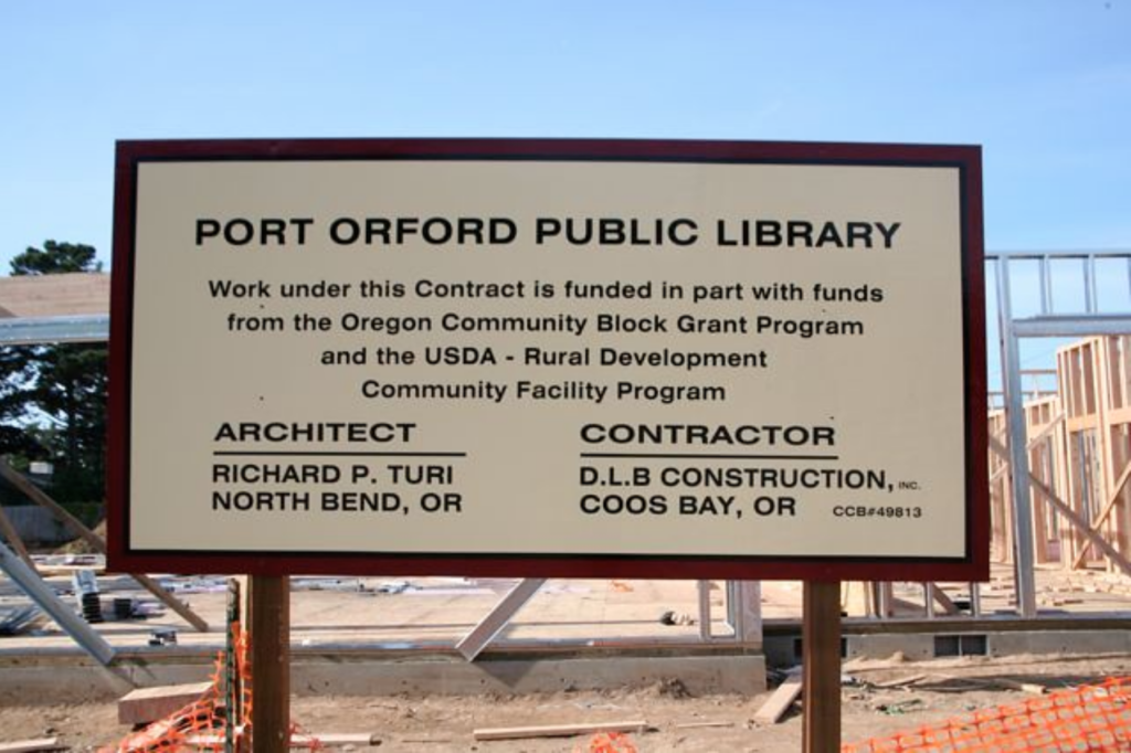 Building Port Orford Library-Construction-10-November-2007-Malamud