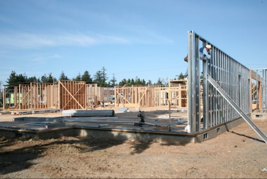 Building Port Orford Library-Construction-8-November-2007-Malamud