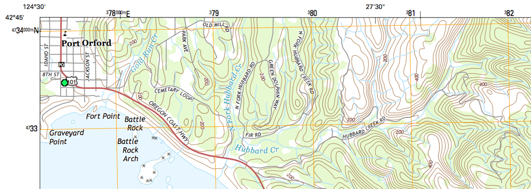 Maps Port Orford Historical Photos